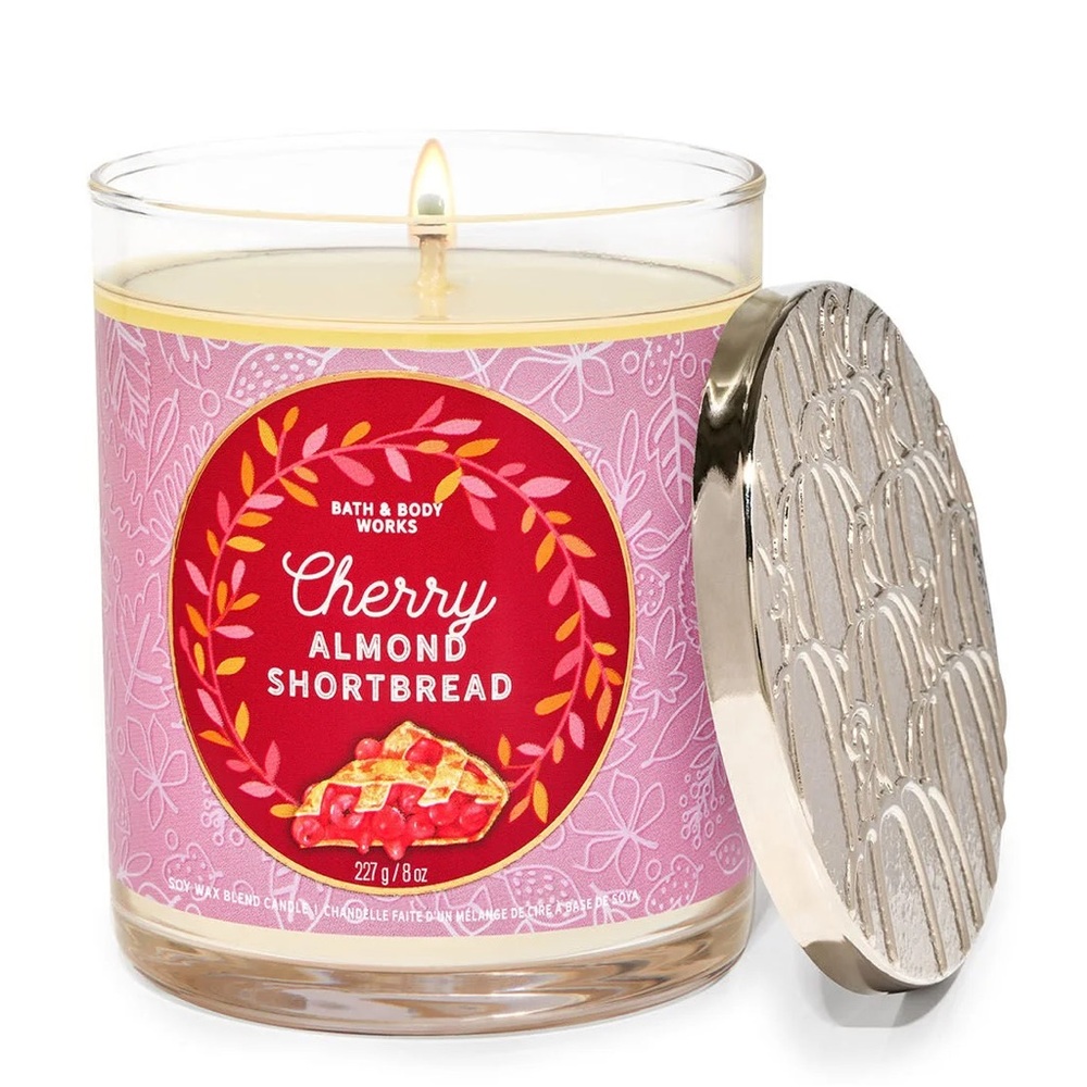 B&BW Cherry Almond Shortbread Single Wick
